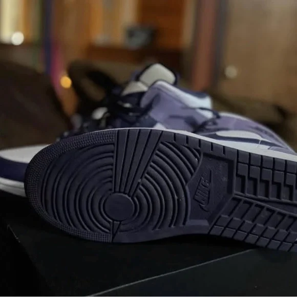 Nike Air Jordan Men's Sneakers - White, Purple, & Lavendar - Picture 5 of 5